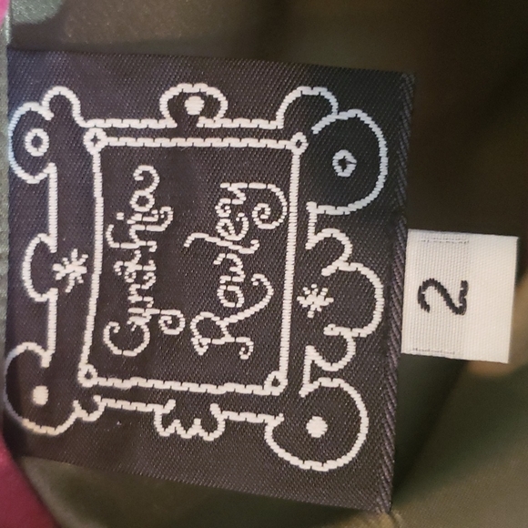 Cynthia Rowley size 2 green satin lightweight coat - Picture 6 of 12